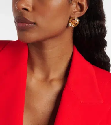 Versace Medusa crystal-embellished earrings | Thumbnail 6 Versace Medusa crystal-embellished earrings | Thumbnail 6
