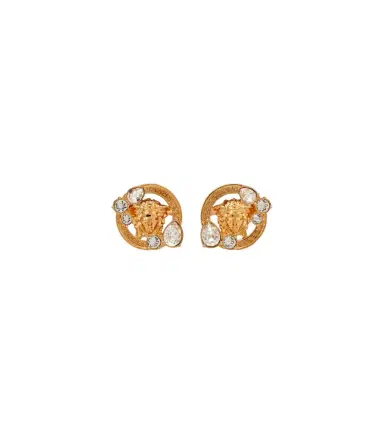 Versace Medusa crystal-embellished earrings | Thumbnail 1 Versace Medusa crystal-embellished earrings | Thumbnail 1