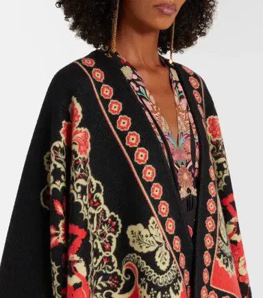 La DoubleJ Soul printed wool and silk poncho | Thumbnail 3 La DoubleJ Soul printed wool and silk poncho | Thumbnail 3