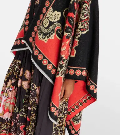 La DoubleJ Soul printed wool and silk poncho | Thumbnail 5 La DoubleJ Soul printed wool and silk poncho | Thumbnail 5