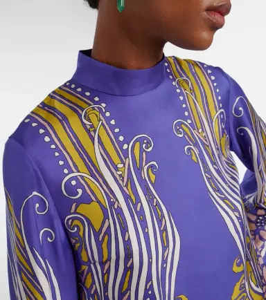La DoubleJ Make An Exit printed silk satin blouse | Thumbnail 5 La DoubleJ Make An Exit printed silk satin blouse | Thumbnail 5