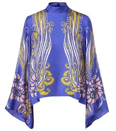La DoubleJ Make An Exit printed silk satin blouse | Thumbnail 1 La DoubleJ Make An Exit printed silk satin blouse | Thumbnail 1