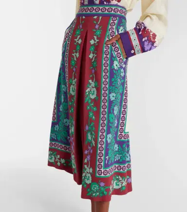 La DoubleJ Santa Monica printed satin midi skirt | Thumbnail 4 La DoubleJ Santa Monica printed satin midi skirt | Thumbnail 4
