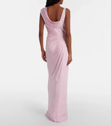 Versace Draped one-shoulder ruched gown | Thumbnail 6 Versace Draped one-shoulder ruched gown | Thumbnail 6