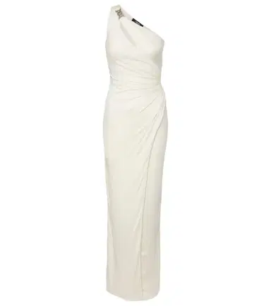 Versace Medusa '95 gathered jersey gown | Thumbnail 1 Versace Medusa '95 gathered jersey gown | Thumbnail 1