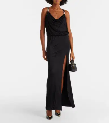 Versace Embellished jersey gown | Thumbnail 3 Versace Embellished jersey gown | Thumbnail 3