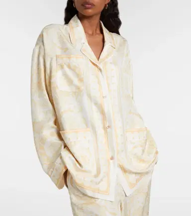 Versace Barocco silk twill shirt | Thumbnail 2 Versace Barocco silk twill shirt | Thumbnail 2