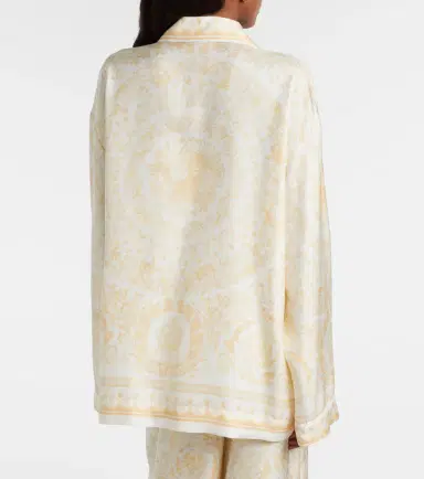 Versace Barocco silk twill shirt | Thumbnail 3 Versace Barocco silk twill shirt | Thumbnail 3
