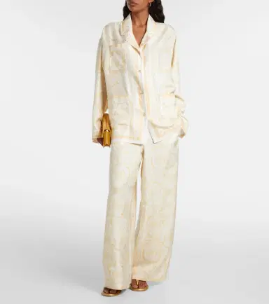 Versace Barocco silk twill shirt | Thumbnail 5 Versace Barocco silk twill shirt | Thumbnail 5
