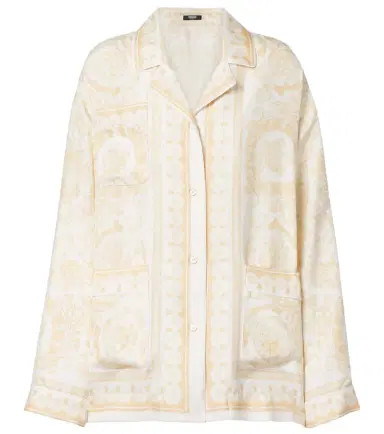 Versace Barocco silk twill shirt | Thumbnail 1 Versace Barocco silk twill shirt | Thumbnail 1