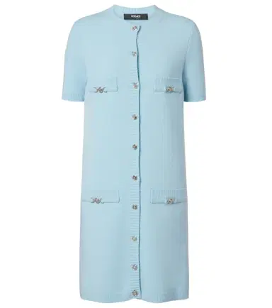 Versace Medusa wool and cashmere shirt dress | Thumbnail 1 Versace Medusa wool and cashmere shirt dress | Thumbnail 1