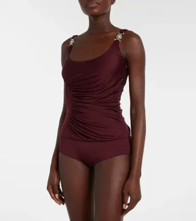 Versace Medusa ruched jersey bodysuit | Thumbnail 5 Versace Medusa ruched jersey bodysuit | Thumbnail 5