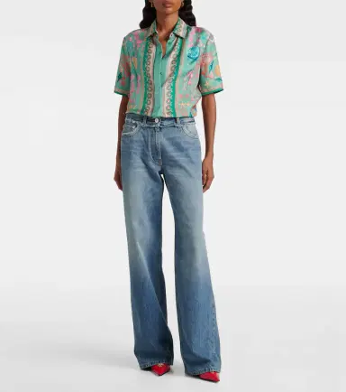 Versace Mid-rise wide-leg jeans | Thumbnail 6 Versace Mid-rise wide-leg jeans | Thumbnail 6