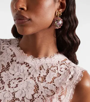 Dolce & Gabbana Re-Edition DG embellished clip-on earrings | Thumbnail 5 Dolce & Gabbana Re-Edition DG embellished clip-on earrings | Thumbnail 5