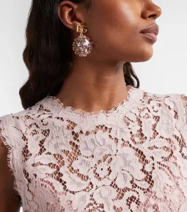 Dolce & Gabbana Re-Edition DG embellished clip-on earrings | Thumbnail 6 Dolce & Gabbana Re-Edition DG embellished clip-on earrings | Thumbnail 6