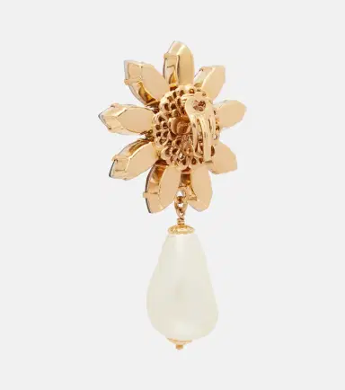 Dolce & Gabbana Re-Edition embellished clip-on earrings | Thumbnail 3 Dolce & Gabbana Re-Edition embellished clip-on earrings | Thumbnail 3