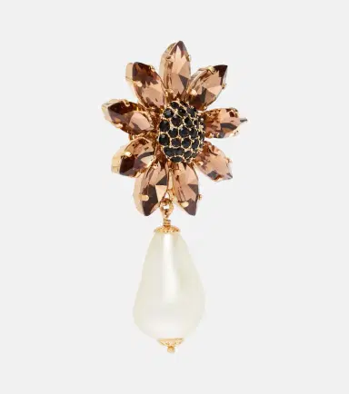 Dolce & Gabbana Re-Edition embellished clip-on earrings | Thumbnail 4 Dolce & Gabbana Re-Edition embellished clip-on earrings | Thumbnail 4