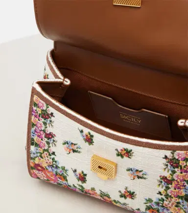 Dolce & Gabbana Sicily Medium leather-trimmed top-handle bag | Thumbnail 3 Dolce & Gabbana Sicily Medium leather-trimmed top-handle bag | Thumbnail 3