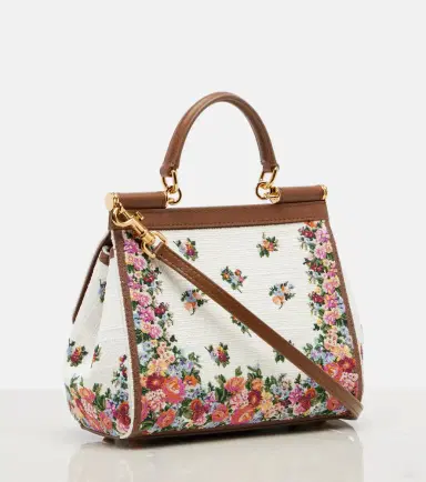 Dolce & Gabbana Sicily Medium leather-trimmed top-handle bag | Thumbnail 4 Dolce & Gabbana Sicily Medium leather-trimmed top-handle bag | Thumbnail 4