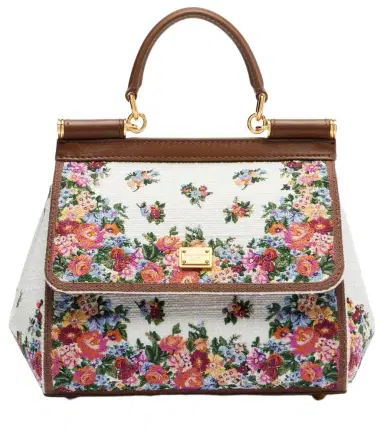 Dolce & Gabbana Sicily Medium leather-trimmed top-handle bag | Thumbnail 1 Dolce & Gabbana Sicily Medium leather-trimmed top-handle bag | Thumbnail 1
