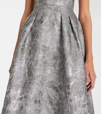 Rebecca Vallance Sterling metallic-effect jacquard cocktail dress | Thumbnail 5 Rebecca Vallance Sterling metallic-effect jacquard cocktail dress | Thumbnail 5