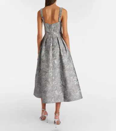 Rebecca Vallance Sterling metallic-effect jacquard cocktail dress | Thumbnail 6 Rebecca Vallance Sterling metallic-effect jacquard cocktail dress | Thumbnail 6