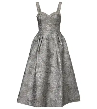 Rebecca Vallance Sterling metallic-effect jacquard cocktail dress | Thumbnail 1 Rebecca Vallance Sterling metallic-effect jacquard cocktail dress | Thumbnail 1