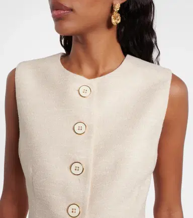 Rebecca Vallance Winnie tweed vest | Thumbnail 2 Rebecca Vallance Winnie tweed vest | Thumbnail 2