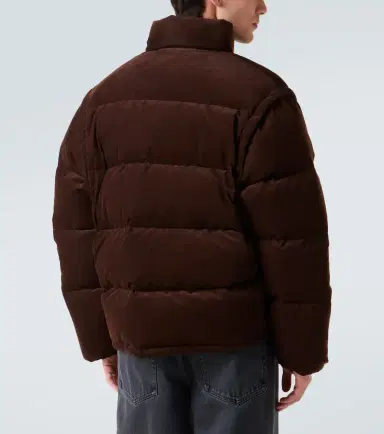 Prada Convertible cotton corduroy down jacket | Thumbnail 3 Prada Convertible cotton corduroy down jacket | Thumbnail 3