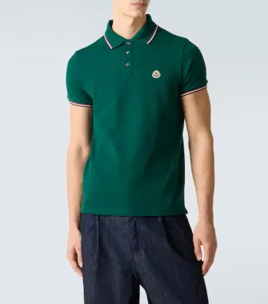 Moncler Logo cotton piqué polo shirt | Thumbnail 4 Moncler Logo cotton piqué polo shirt | Thumbnail 4