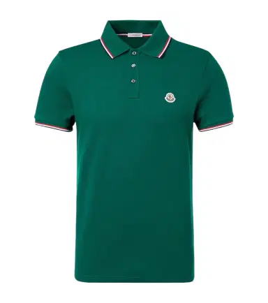 Moncler Logo cotton piqué polo shirt | Thumbnail 1 Moncler Logo cotton piqué polo shirt | Thumbnail 1