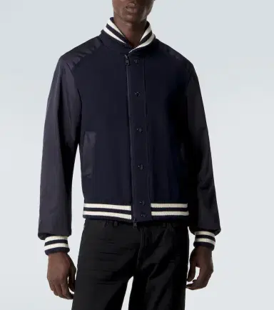 Moncler Ribbed-knit technical varsity jacket | Thumbnail 6 Moncler Ribbed-knit technical varsity jacket | Thumbnail 6
