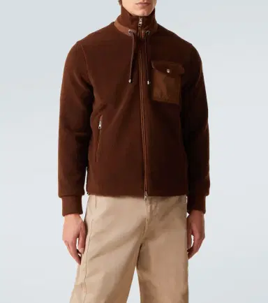 Moncler Down-paneled teddy cardigan | Thumbnail 2 Moncler Down-paneled teddy cardigan | Thumbnail 2