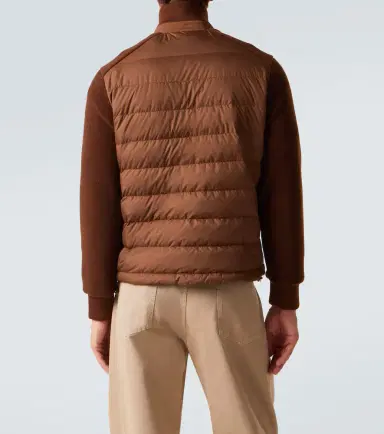 Moncler Down-paneled teddy cardigan | Thumbnail 5 Moncler Down-paneled teddy cardigan | Thumbnail 5