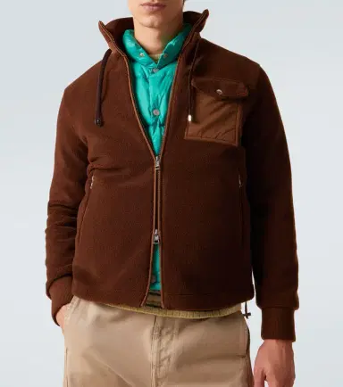 Moncler Down-paneled teddy cardigan | Thumbnail 6 Moncler Down-paneled teddy cardigan | Thumbnail 6