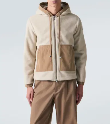 Moncler Fleece zip-up hoodie | Thumbnail 4 Moncler Fleece zip-up hoodie | Thumbnail 4