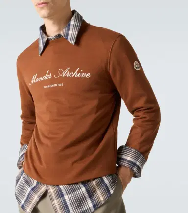 Moncler Archivio logo cotton-blend sweatshirt | Thumbnail 2 Moncler Archivio logo cotton-blend sweatshirt | Thumbnail 2