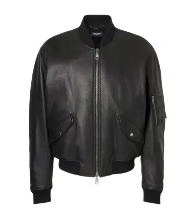 Dolce & Gabbana Leather bomber jacket | Thumbnail 1 Dolce & Gabbana Leather bomber jacket | Thumbnail 1
