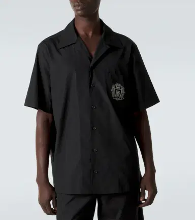 Dolce & Gabbana Logo cotton poplin bowling shirt | Thumbnail 2 Dolce & Gabbana Logo cotton poplin bowling shirt | Thumbnail 2
