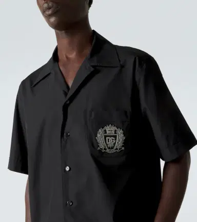 Dolce & Gabbana Logo cotton poplin bowling shirt | Thumbnail 3 Dolce & Gabbana Logo cotton poplin bowling shirt | Thumbnail 3