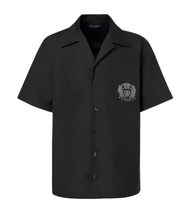 Dolce & Gabbana Logo cotton poplin bowling shirt | Thumbnail 1 Dolce & Gabbana Logo cotton poplin bowling shirt | Thumbnail 1