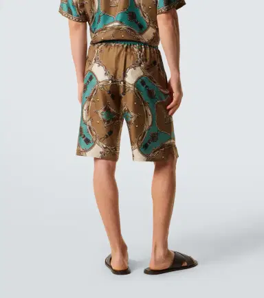 Dolce & Gabbana Printed silk twill shorts | Thumbnail 3 Dolce & Gabbana Printed silk twill shorts | Thumbnail 3