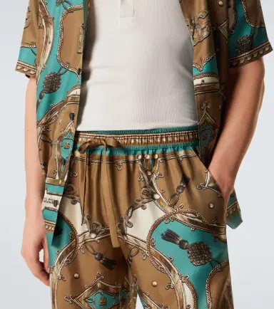 Dolce & Gabbana Printed silk twill shorts | Thumbnail 5 Dolce & Gabbana Printed silk twill shorts | Thumbnail 5