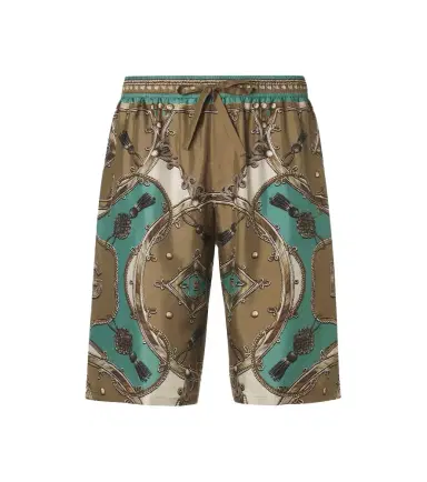 Dolce & Gabbana Printed silk twill shorts | Thumbnail 1 Dolce & Gabbana Printed silk twill shorts | Thumbnail 1