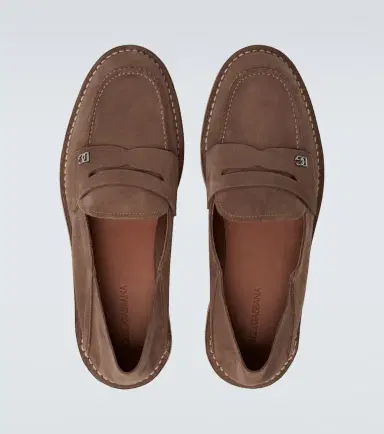 Dolce & Gabbana New Florio Ideal suede penny loafers | Thumbnail 4 Dolce & Gabbana New Florio Ideal suede penny loafers | Thumbnail 4