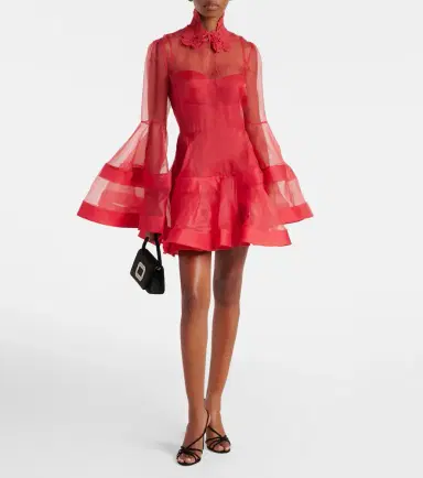 Zimmermann Rebellion silk minidress | Thumbnail 4 Zimmermann Rebellion silk minidress | Thumbnail 4