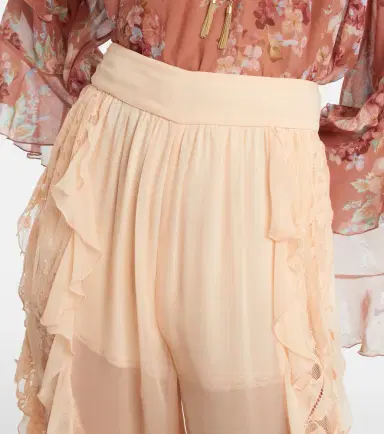 Zimmermann Rebellion Splice ruffled silk tapered pants | Thumbnail 3 Zimmermann Rebellion Splice ruffled silk tapered pants | Thumbnail 3