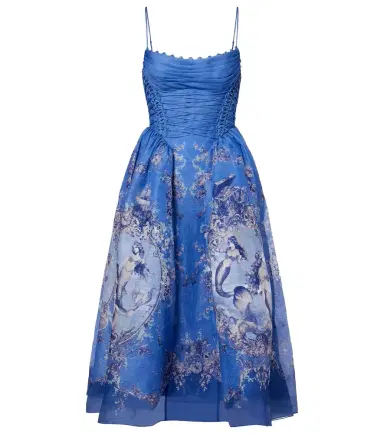 Zimmermann Rebellion linen and silk bustier dress | Thumbnail 1 Zimmermann Rebellion linen and silk bustier dress | Thumbnail 1
