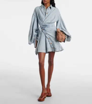 Zimmermann Rebellion denim minidress | Thumbnail 5 Zimmermann Rebellion denim minidress | Thumbnail 5