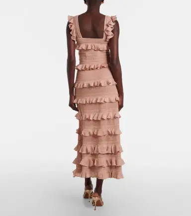 Zimmermann Rebellion ruffled lamé midi skirt | Thumbnail 4 Zimmermann Rebellion ruffled lamé midi skirt | Thumbnail 4